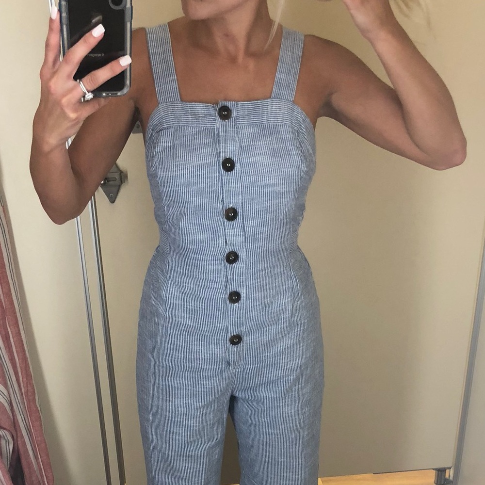 Never worn low back striped jumper